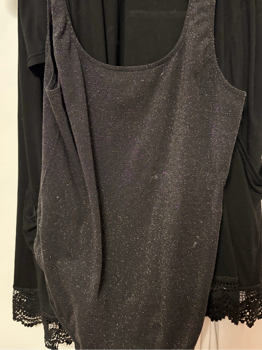 Women's Black Sparkle body suit